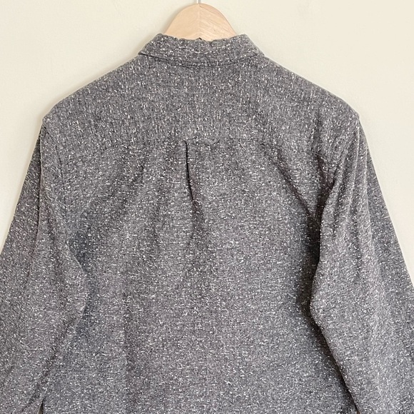 CPO Provisions Acrylic Blend Gray Button Down Shirt Men’s Medium - Picture 10 of 11